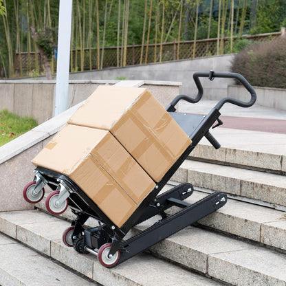 Electric Stair Climbing Trolley with Motor - Heavy Duty Steel Folding Trolley