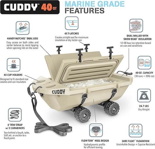 AMPHIBIOUS FLOATING COOLER