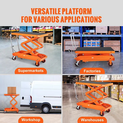 Hydraulic Lift Table Cart