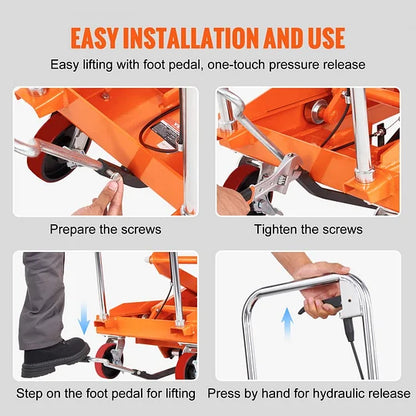 Hydraulic Lift Table Cart